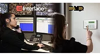 Interface DMP integration image of the Interface & DMP logos with security professionals graphic