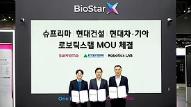 Suprema MOU with Hyundai Motor Group Robotics LAB, and Hyundai E&C