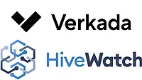 Verkada and Hivewatch image of the Verkada and Hivewatch logos.