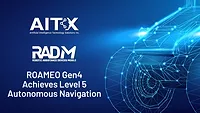 Image of AITX's level 5 autonomous patrolling achievement grahpic.