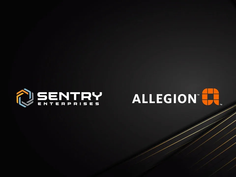image of allegion and sentry logos
