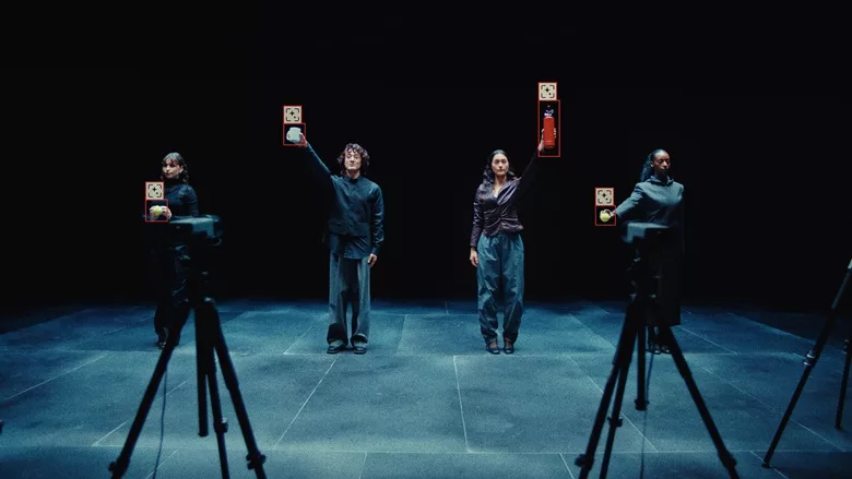 AI detecting handheld objects to play music.