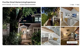 Airbnb in California.