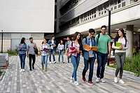 Higher Ed. Image of a higher ed. campus.
