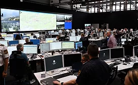 image of VuWall's Transformation of Sports Stadium Into a Police Command Center