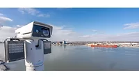 Windsor Port Authority Image of an Axis Camera at the U.S.-Canada border.