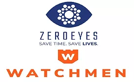 image of the Watchmen Security and ZeroEyes logos