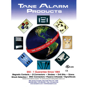 Tane Alarm Product Catalog