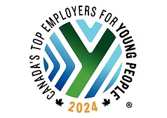 image of the 2024 Canada's Top Employer's For Young People logo