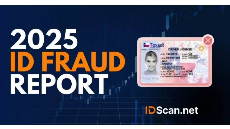 Image of IDScan's 2025 ID Fraud Report.