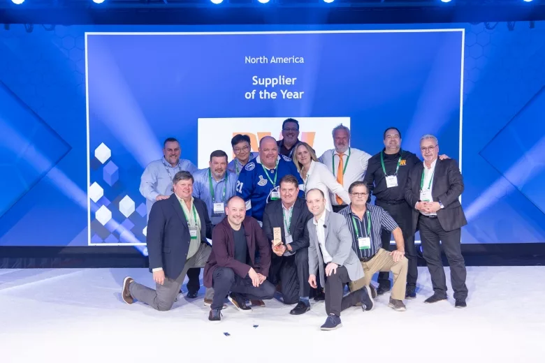 image of Digital Watchdog accepting the ADI Supplier of the Year.