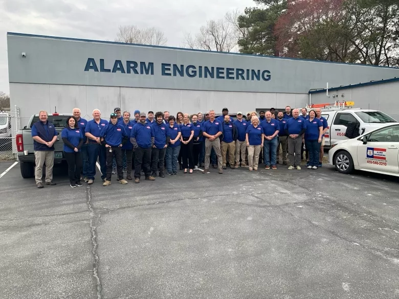 Image of the Alarm Engineering service team.