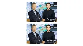 Image of an image altered with AI.