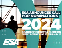 image of ESA Election Announcement graphic 