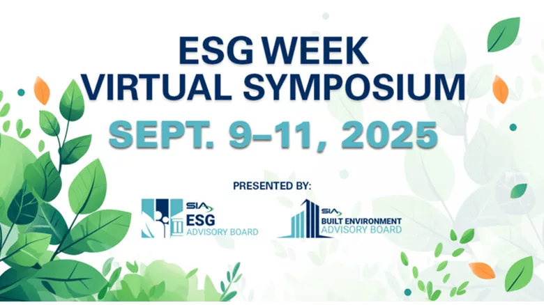 ESG Week 2025 Virtual Symposium Flyer