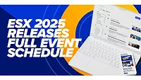 Image of the ESX 2025 schedule graphic.