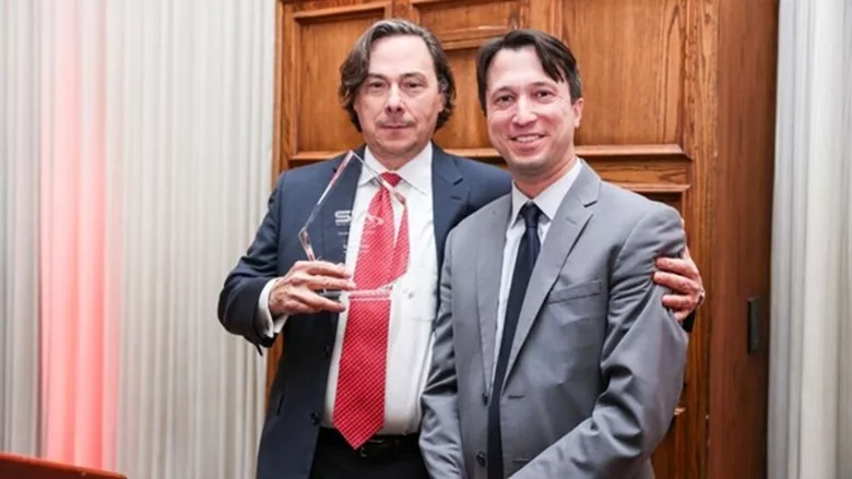 Gene Fullano Accepting SIA Industry Advocate Award