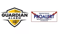 Image of the Guardian Alarm & ProAlert logos
