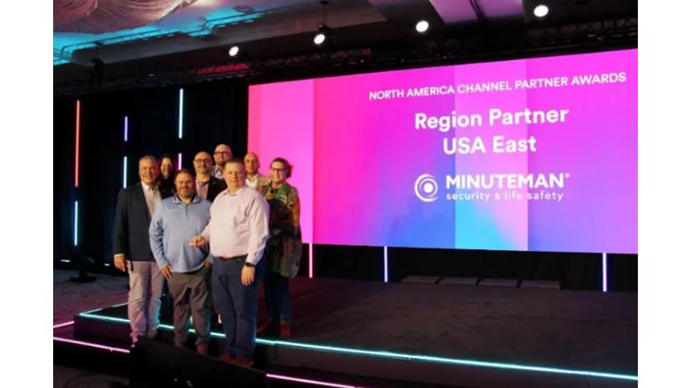 Minuteman Accepts Region Partner USA East Award From Genetec