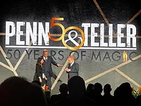 Image of Penn & Teller at DMP's Owners Forum.