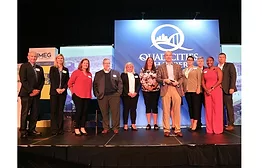image of Per Mar accepting Business of the Year on stage