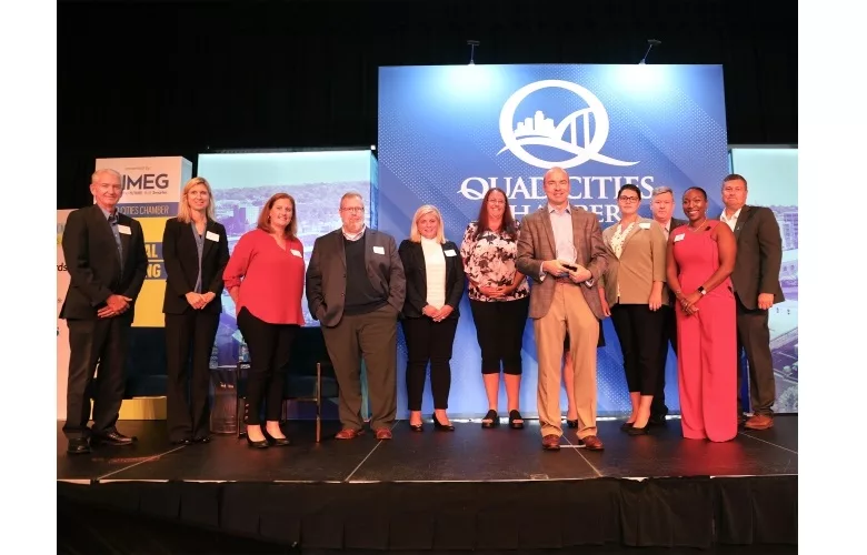image of Per Mar accepting Business of the Year on stage