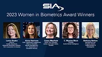 image of the five SIA Women in Biometrics Awards 2023 winners