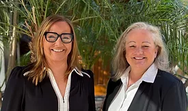 Image of Sadie Groom (left) and Véronique Froment (right).