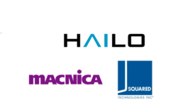 Image of the Hailo, Macnica, and J Squared logos.