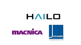 Image of the Hailo, Macnica, and J Squared logos.