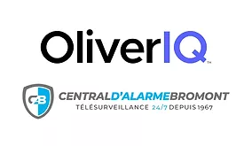 Image of the OliveIQ & Central D'Alarme Bromont logos.