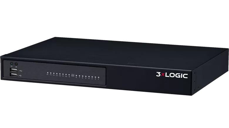 3xLOGIC's NVR-1U-16CH network video recorder