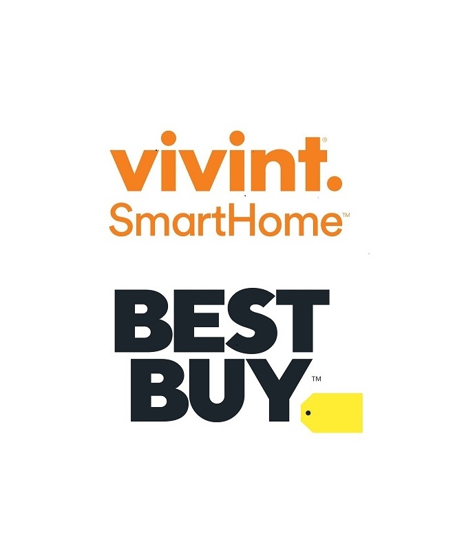 Vivint and Best Buy logos