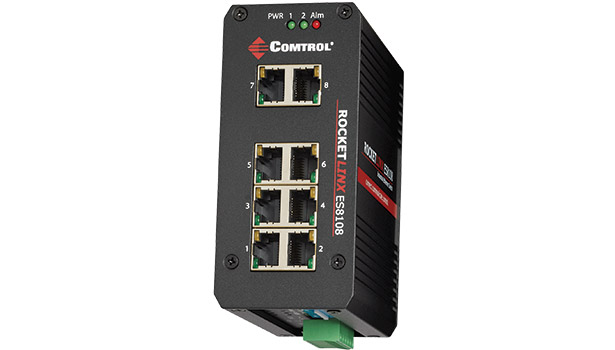 RocketLinx ES8105-XT and ES8108-XT industrial Ethernet switch lines 