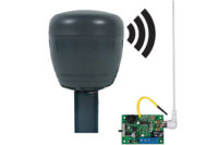 The wireless battery driveway monitor with single channel slave receiver (STI-34159) is designed to work in conjunction with a control panel.