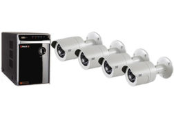 The VMAX IP Complete Solution offers a user-friendly NVR and four 2.1MP cameras