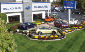 Bill Kolb Jr. Subaru relies on a combination of video and audio to deter car thefts. PHOTO COURTESY OF LOUROE ELECTRONICS