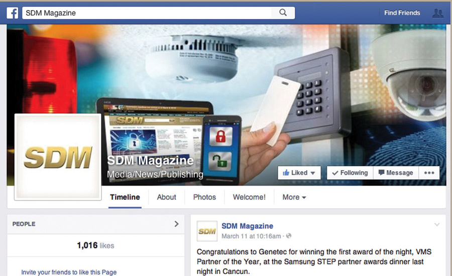 SDM is on Facebook