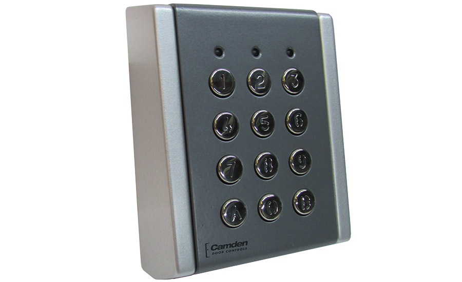 CV-710SL is Camden Door Controls' new metal backlit Wiegand keypad