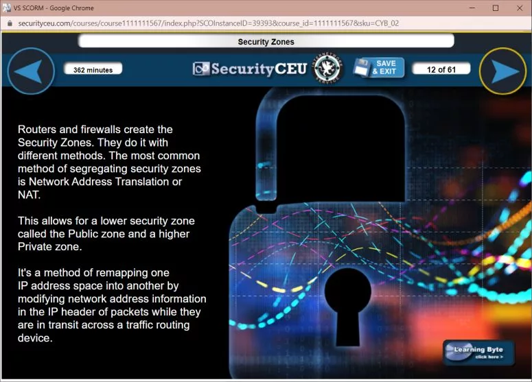 Course Network Design for Intrusion Protection
